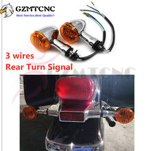 For SUZUKI Boulevard M109R VRZ1800 06-13 Motorcycle 3 Wires Rear Chrome Amber Bullet  VRZ 1800 Turn Signal Indicator Light Lamp 2024 - buy cheap