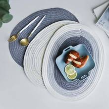 Nordic Cotton Rope Chic Tableware Pad Placemat Waterproof Non-Slip Heat Insulation Table Mat Irregular Bowl Mat Cup Coaster 2024 - buy cheap