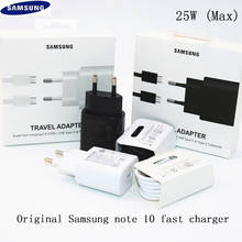 Cargador Samsung note 10 de 25W, adaptador de corriente de carga súper rápida para la UE, para Samsung Galaxy note 10 Plus 5G, A90, A80, A70, A60, S10, S9, S8 2024 - compra barato