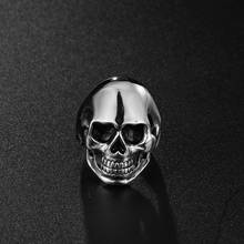 HaoYi Punk Skull Ring Men's Fashion Polished/Brushed Stainless Steel Party Rock Jewelry 2024 - buy cheap