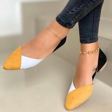 Zapatos planos de las mujeres zapatos de mujer punta deslizantes PU en pisos superficial Casual nuevo variado Color Sexy de señoras de la primavera de 2021 de talla grande 2024 - compra barato