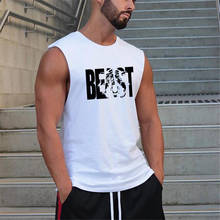 Camiseta sin mangas de entrenamiento para hombre, chaleco deportivo de marca a la moda para gimnasio, culturismo, Fitness 2024 - compra barato