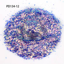 1KG Nail Art Glitter Mixed Size Glitter/ Nail Flakes 3D DIY laser Sequins/Mermaid Transparent Piece Glitter For Nail Art Deco 2024 - buy cheap