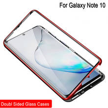 Magnetic Adsorption Case For Samsung Galaxy Note 10 Metal Frame Doubl Sided Glass Cover For Galaxy Note10 Protective Case 2024 - buy cheap