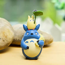 ПВХ студия Ghibli Miyazaki Hayao Мой сосед Тоторо синий Тоторо джича Фигурки игрушки Дети Рождественские подарки 2024 - купить недорого