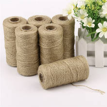 100 Meters Hemp Cords Ropes Natural Dry Twine Cord Jute Twine Rope Thread For DIY Decor Toy Crafts Parts 2mm hemp Rope 5 Rolls 2024 - buy cheap