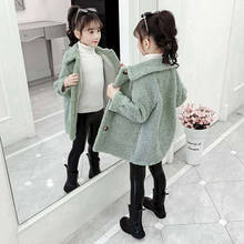 New Style Warm 2020 Winter Autumn Girls Jackets Casual Outerwear Fashion 2 Colors Kids Girls Coat Age For 3 4 5 6 8 10 12 Yrs 2024 - buy cheap