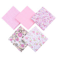 5 Pcs  Cotton Fabric Printed Cloth Sewing Quilting Fabrics for Patchwork Needlework DIY Handmade Material 2024 - buy cheap