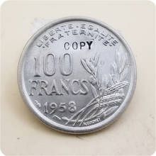 1956,1958 France 100 Francs copy coins commemorative coins-replica coins 2024 - buy cheap