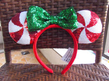 New Mickey Minnie Mouse Lollipop Candy Cane Cutie Ears Headband COSTUME Headband 2024 - buy cheap