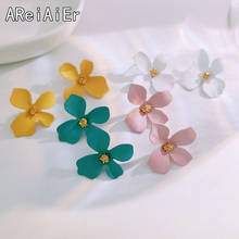 Color flowers  new temperament earrings  wild women's jewelry European and American fashion accessories 2024 - buy cheap