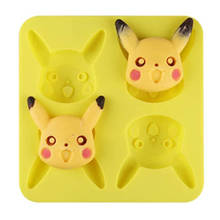 4 Cavity Rabbit Cookie Mold Cartoon Silicone Mould For Fondant Cake Candy Ice Cube Gummy 2024 - buy cheap