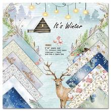 It‘s winter style Scrapbooking paper pack of 24 sheets handmade craft paper craft Background pad 2024 - buy cheap