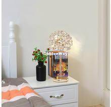Nordic cristal floral lâmpada de mesa arte ac cristais de alta qualidade k9 lâmpada de mesa para casa quarto sala estar decoração lâmpada de cabeceira 2024 - compre barato