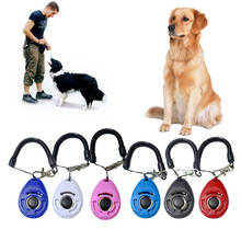 Pet Trainer Pet Dog Training Clicker Dogs Click Trainer Plastic Key Chain And Wrist Strap Doggy Pet Products Obedience Trainer 2023 - buy cheap