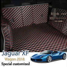 Custom Leather Car Trunk Mats For Jaguar XF Wagon Sportbrake 2018 Rear Trunk Floor Mat Tray Carpet Mud 2024 - buy cheap