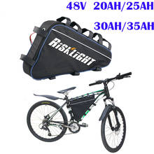 48v 30AH 25AH 20AH Треугольники стиль литиевая батарея 48V 1000W 1500W Bafang Электрический велосипед Байк, способный преодолевать Броды akku bateria Лонгборда 2024 - купить недорого