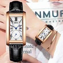 CHENXI-Reloj de pulsera rectangular para mujer, de cuero genuino, de cuarzo, de lujo, el más vendido, 2020 2024 - compra barato