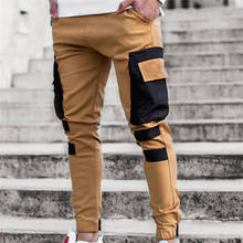 Pantalones Cargo con bolsillos y cremallera para hombre, ropa deportiva masculina de estilo Hip Hop, de chándal informal, a la moda, para verano 2024 - compra barato
