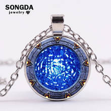 Stargate Portal Atlantis Statement Necklace Art Photo Glass Cabochon Pendant Necklaces Fashion Women Men Jewelry Gifts Wholesale 2024 - buy cheap