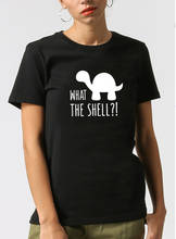 What The Shell Printed Short Sleeve T-shirt Women Summer Short Sleeve O-neck Cotton Tshirt Women Casual Loose Tee Shirt Femme 2024 - buy cheap