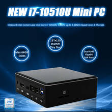 Eglobal-mini pc de décima generación, procesador Intel Core i7 10510U, 4,90 GHz, monster game pc DDR4, 64GB, DP, HD, tipo C, USB 3,0, tarjeta SD, M.2, SSD, nuevo 2024 - compra barato