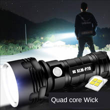Lanterna superclara portátil l2 xhp50, tática, poderosa, usb, recarregável, à prova d'água, ultra brilhante, acampamento 2024 - compre barato