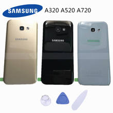 A320 Battery Door for Samsung Galaxy A3 2017 A520 A720 Back Housing Case Cover + Camera Lens + Adhesive Sticker Replacement 2024 - buy cheap