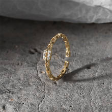Anéis de prata esterlina 925 silvologia, corrente interlock pequenos anéis de dedo para mulheres anéis minimalistas chique joias de luxo para mulheres 2024 - compre barato