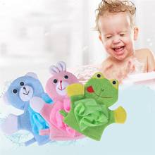 Baby Infant Cartoon Soft Bathing Bathroom Mitt Glove Foam Rub Shower Sponge Exfoliating Wash Cloth Towel Optional pattern 2024 - buy cheap