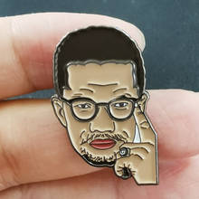 Back the history at that time,I love Malcolm X. We commemorate our hero by this Portrait Enamel Pin 2024 - buy cheap