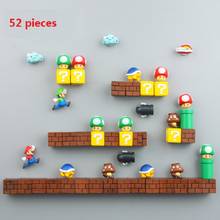 Ímãs de geladeira super mario bros 3d, anime, mensagens, decorações, adesivos, brinquedo para crianças, presente de aniversário 2024 - compre barato