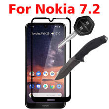 Protector de pantalla de vidrio templado 3D para Nokia 7,2, 10 unids/lote, cubierta completa, película protectora 9H, para TA-1196, ta-1181, TA-1178, TA-1193 2024 - compra barato