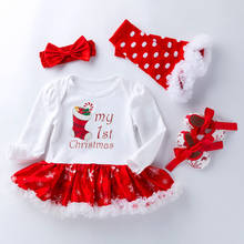 Autumn Baby Girls Clothes Christmas Dress Kids Costume Winter Newborn Infant Dress For Baby 1 Year Birthday Party Princess Dress 2024 - buy cheap