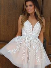 Hot New Cocktail Dresses Sweetheart Cap Sleeves Lace Applique Beaded Fashion Prom Party Gowns robe de soriee 2024 - buy cheap