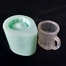 PRZY-Molde de silicona para taza de vidrio, molde para taza de cerveza, DIY, para fabricación de jabón, moldes de arcilla de Resina de silicona 2024 - compra barato