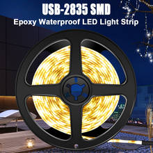 Гибкая светодиодная лента 2835 лента SMD DC5V Светодиодная лампа USB TV светильник 0,5 м 1 м 2 м 3 м 4 м 5 м Водонепроницаемая светодиодная лампа для спальни 2024 - купить недорого