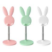 Adjustable Lifting and Lowering Desktop Stand Cute Rabbit Ear Multipurpose Table Support Mobile Phone Holder Storage 2024 - buy cheap