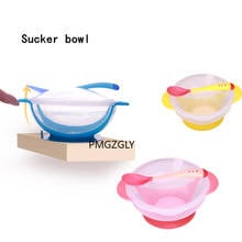 Child Tableware Food Bowl Learning Dishes Service Plate/Tray Suction Cup Baby Dinnerware Set Temperature Sensing Feeding Spoon 2024 - buy cheap