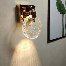 Rhinestone Crystal Lamp LED Wall Lamp For Bathroom Mirror Lamp Warm Light  AC90-260V Modern Acrylic Wall Light Bathroom Lighting 2024 - buy cheap