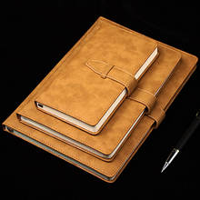 Cuaderno de cuero creativo para oficina, Agenda planificadora diaria B5, cuaderno de tapa dura A5, Bloc de notas de negocios, cubierta de libro de notas, 2021 2024 - compra barato