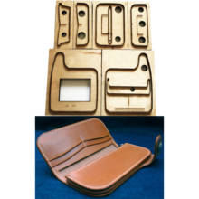 Troquel de madera con hoja de acero japonés, herramienta de mano para manualidades de cuero, cortador, molde de cuchillo, accesorios de costura 2024 - compra barato