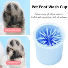 Taza limpiadora portátil para perros, gatos y gatitos, cubo limpiador de pies suaves para el hogar, accesorios para animales 2024 - compra barato