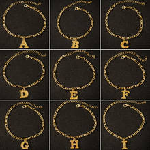 26 Alphabet Letter Charm Bracelet Femme Copper A-Z Initial Anklets Bracelets for Women Girls Name Jewelry Birthday Gifts 2024 - buy cheap
