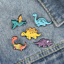 Makersland Lovely Animal Pins Brooches Cartoon Dinosaur Enamel Pin For Children Cute Shirt Bag Hat Jewelry Accessories Trend New 2024 - buy cheap