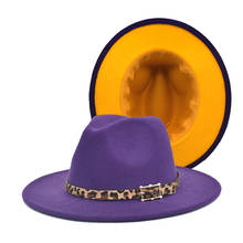 Lanvender-Sombrero de fieltro de Panamá para mujer, sombrero de jazz, fedora verde hierba, cadena de rosquilla, amarillo 2024 - compra barato