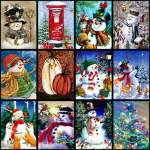 5D Full Square Diamond Painting Mosaic Handmade Winter Scenery Cross Stitch Diamond Diamond Embroidery Christmas Decor Landscape 2024 - buy cheap