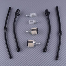LETAOSK 8pcs Black Hose Kit Chainsaw Spare Parts for 45cc 52cc 58cc Oil Fuel Filter Pipe 4500 5200 5800 45cc 52cc 58cc 2024 - buy cheap