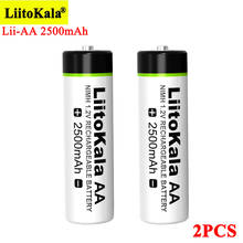 Liitokala-batería recargable para pistola de temperatura, pila AA de 1,2 V, 2500mAh, Ni-MH, para ratón de control remoto, 2 unidades 2024 - compra barato