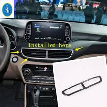 Yimaautotrims Auto Accessory Central Air Conditioning AC Outlet Vent Cover Trim Fit For Hyundai Tucson 2016 2017 2018 2019 2020 2024 - buy cheap